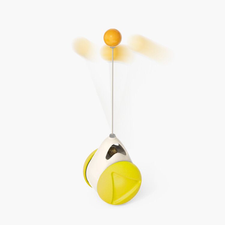 Cat Rotating Windmill Multi - Function Toys Itch Scratching Device Teeth Shining Toy - 0 - CJ - Yellow Balance car - CJJJCWGY01430 - Yellow Balance car