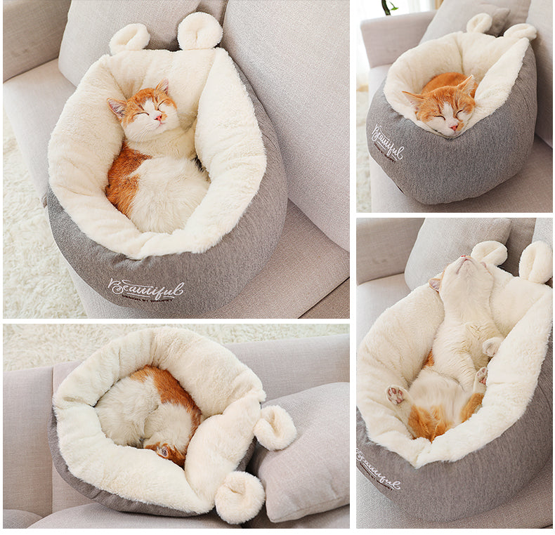 Pet Dog Bed Warming Soft Sleeping Bag Cushion Puppy Kennel - 0 - CJ