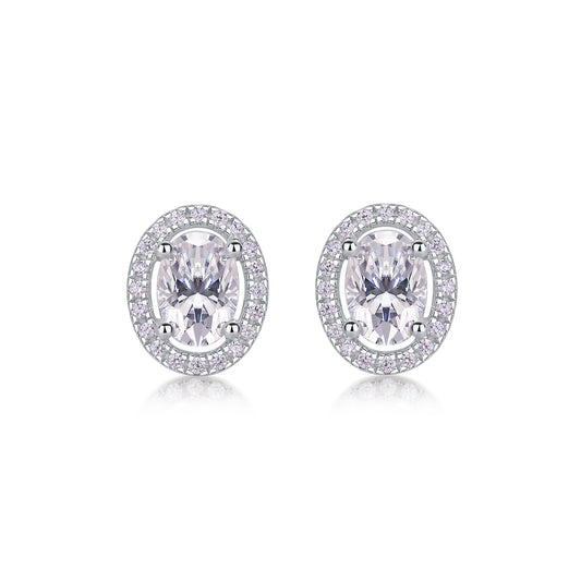 1Phantom Night - Fashionable And Luxurious Diamond Jewelry Set With Moissanite S925 Sterling Silver And Platinum - plated Stud Earrings Prohibit TikTok sales - 5 - CJ