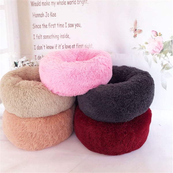 Round Long Hairy Autumn And Winter Nest Pad Cat Mattress - 0 - CJ