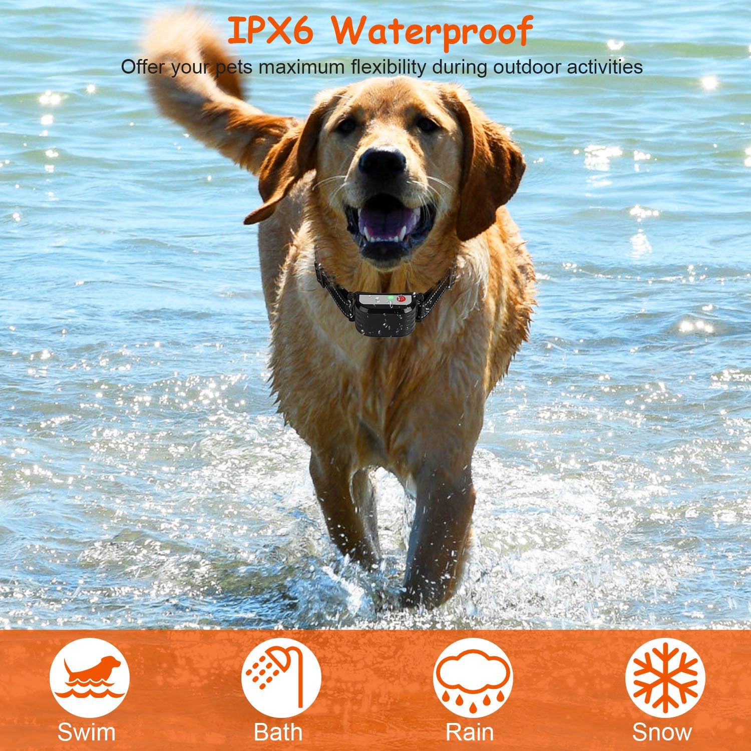 1Set 990FT Range Dog Wireless Fence Remote Training Collar IPX6 Waterproof Receiver With 0 - 9 Levels Beep Vibration Shock Mode 4 Channels Rechargeable Transmitter System - 5 - CJ