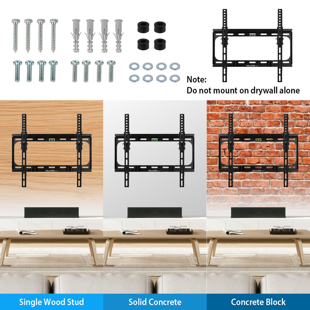 1Pc TV Wall Mount Tilt Dual Arm TV Mount Brackets Maximum VESA 400x400mm For 26-55in TVs