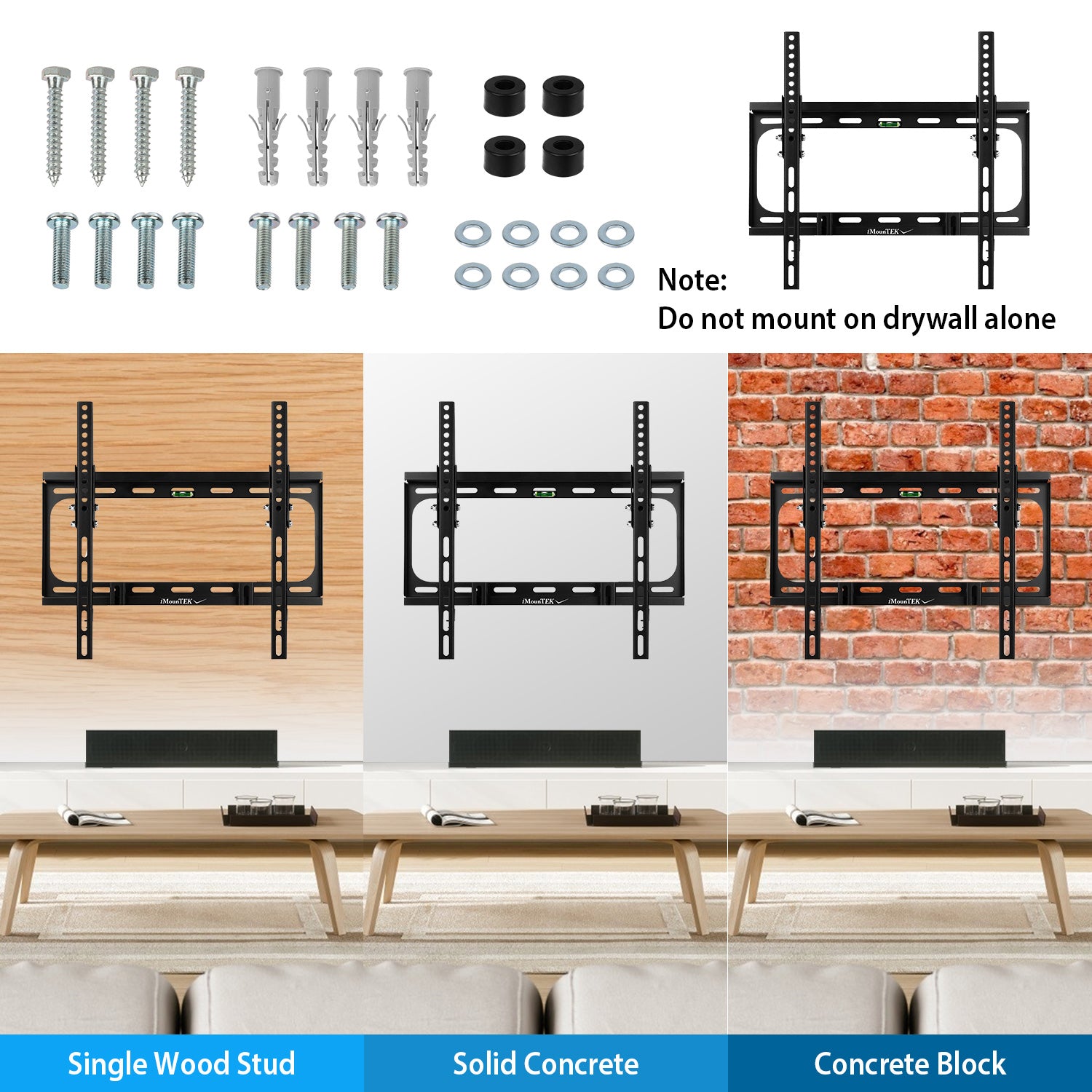 1Pc TV Wall Mount Tilt Dual Arm TV Mount Brackets Maximum VESA 400x400mm For 26 - 55in TVs - 5 - CJ
