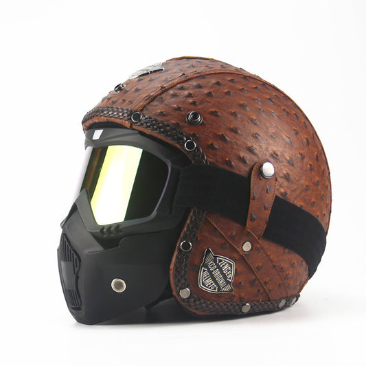 Handmade four seasons characteristic retro Halley helmet - 0 - CJ
