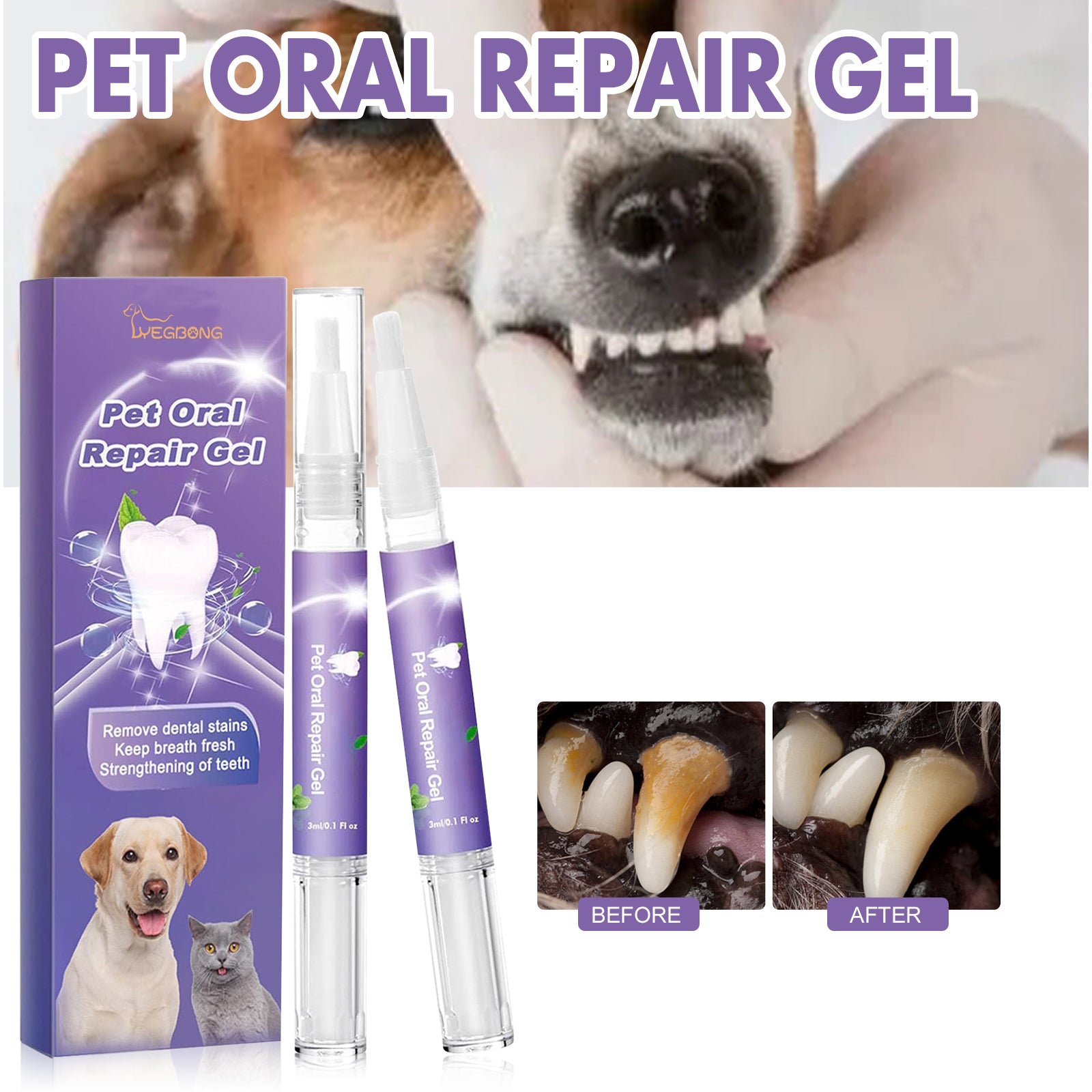 Pet Oral Repair Gel Care Cleaner - 0 - CJ