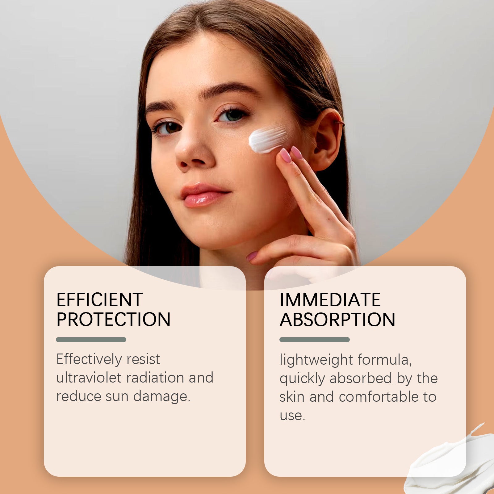 EELHOE Physical Sunscreen, Hydrating Sunblock Facial Skin Care Moisturizing And Nourishing Sunscreen - 5 - CJ