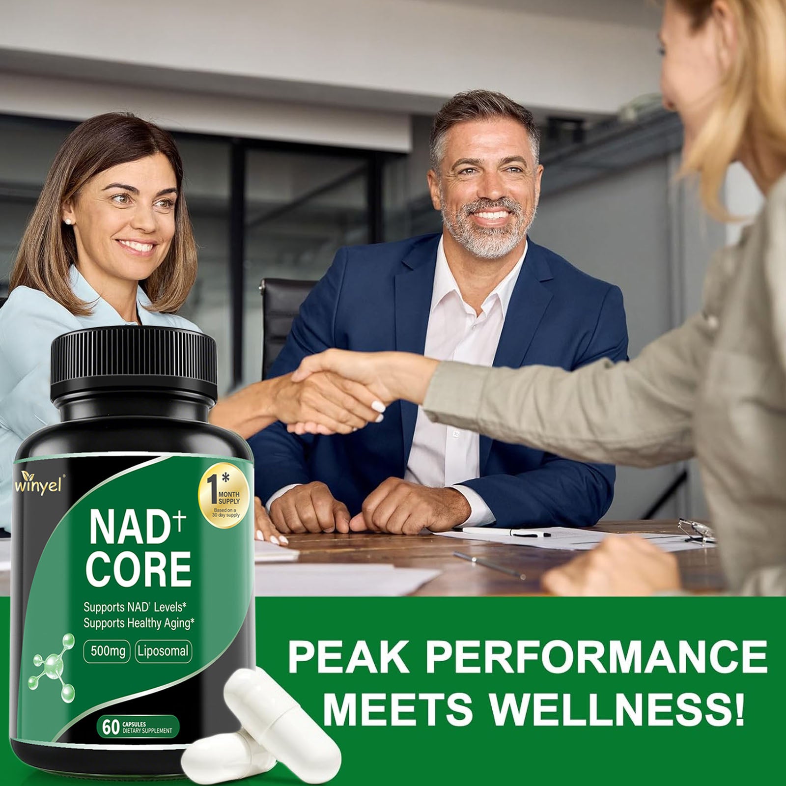 60 Capsules Of High - concentration Liposomal NAD Enhancer - Energy, Focus, And Healthy Aging, Containing Nicotinamide Riboside, Resveratrol, And Rutin - High - quality, High - purity Formula - 5 - CJ