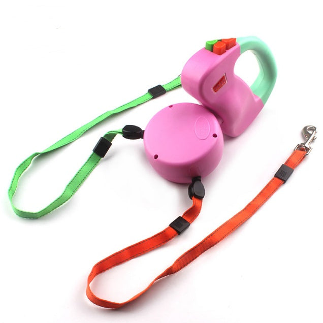 Retractable Dual Pet Dog Walking Leash - 0 - CJ