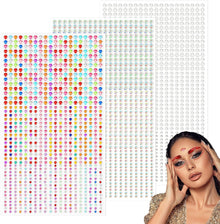 Self - Adhesive Glitter Gems, Pack Of 2700 Glitter Stones Face 3,4,5 Mm Rhinestones Self - Adhesive Glitter Rhinestone Glitter Stones For Face Make - Up Fingernail Decorations,Amazon Is Banned - 5 - CJ