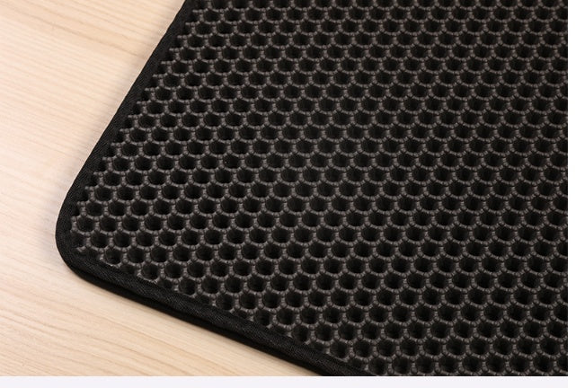 Pet Cat Litter Mat Pet Supplies EVA Double Cat Litter Mat - 0 - CJ