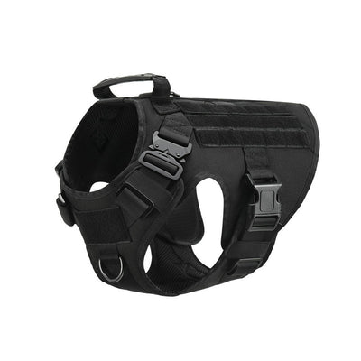 Military Tactical Dog Harness German Shepherd Adjustable Pet Dog Back - 0 - CJ - Black - M - CJJJCWGX00809 - Black - M
