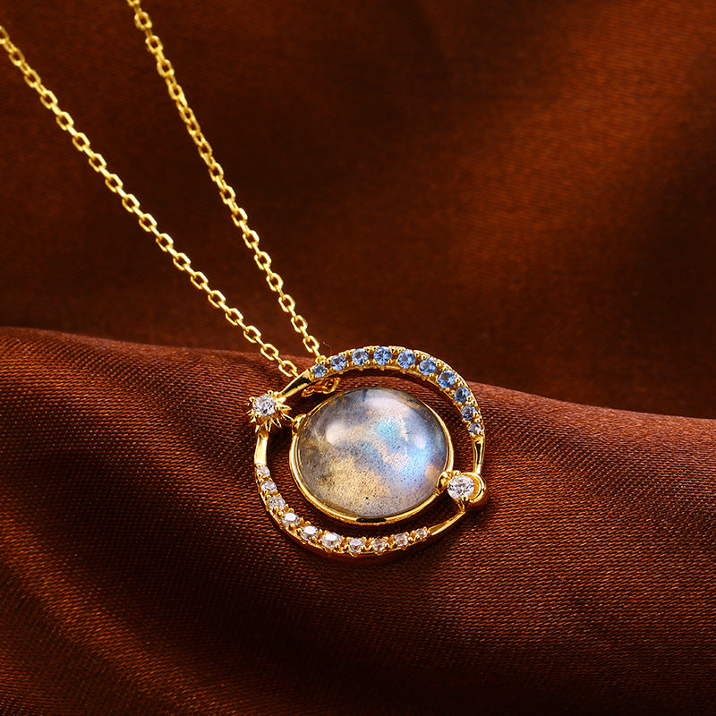 Female Romantic Planet Cosmic Necklace - 4 - https://x.com/titan_prim62775J