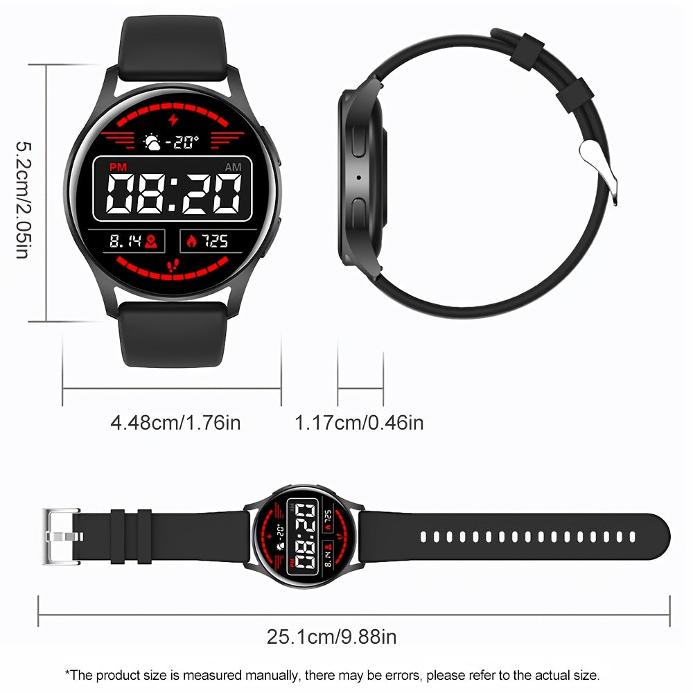 Trendy Smart Watch, Smart Watch For Men And Women, Make,answer Calls, Wireless Smart Watch, Fitness Tracker With Calorie Tracker, Pedometer, Text Notifications, Compatible With IPhone And Android, Per - 5 - CJ