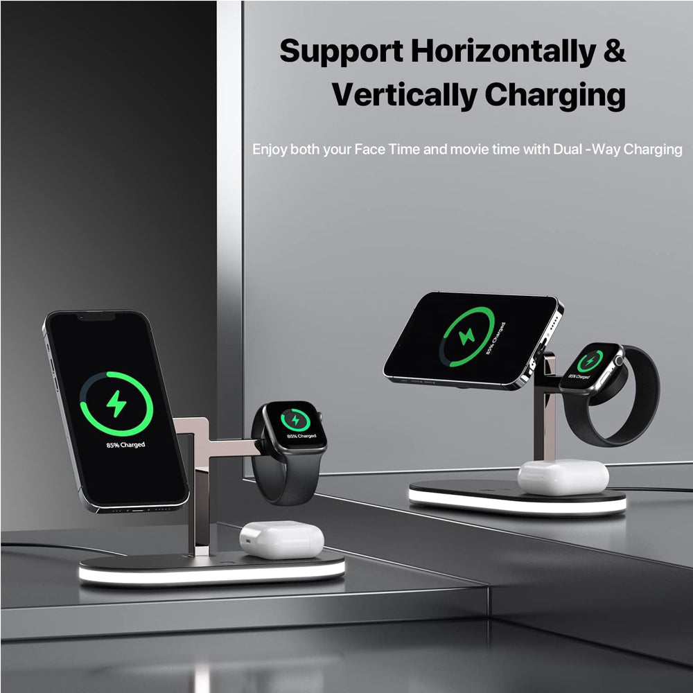 4 In 1 Aluminum Alloy Magnetic Wireless Charger Stand - 5 - CJ