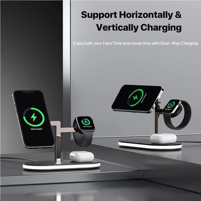 4 In 1 Aluminum Alloy Magnetic Wireless Charger Stand - 5 - CJ