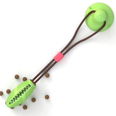 Dog Toys Silicon Suction Cup Tug Interactive Dog Ball Toy For Pet Chew Bite Tooth Cleaning Toothbrush Feeding Pet Supplies - 0 - CJ - C - CJJJCWGY03566 - C