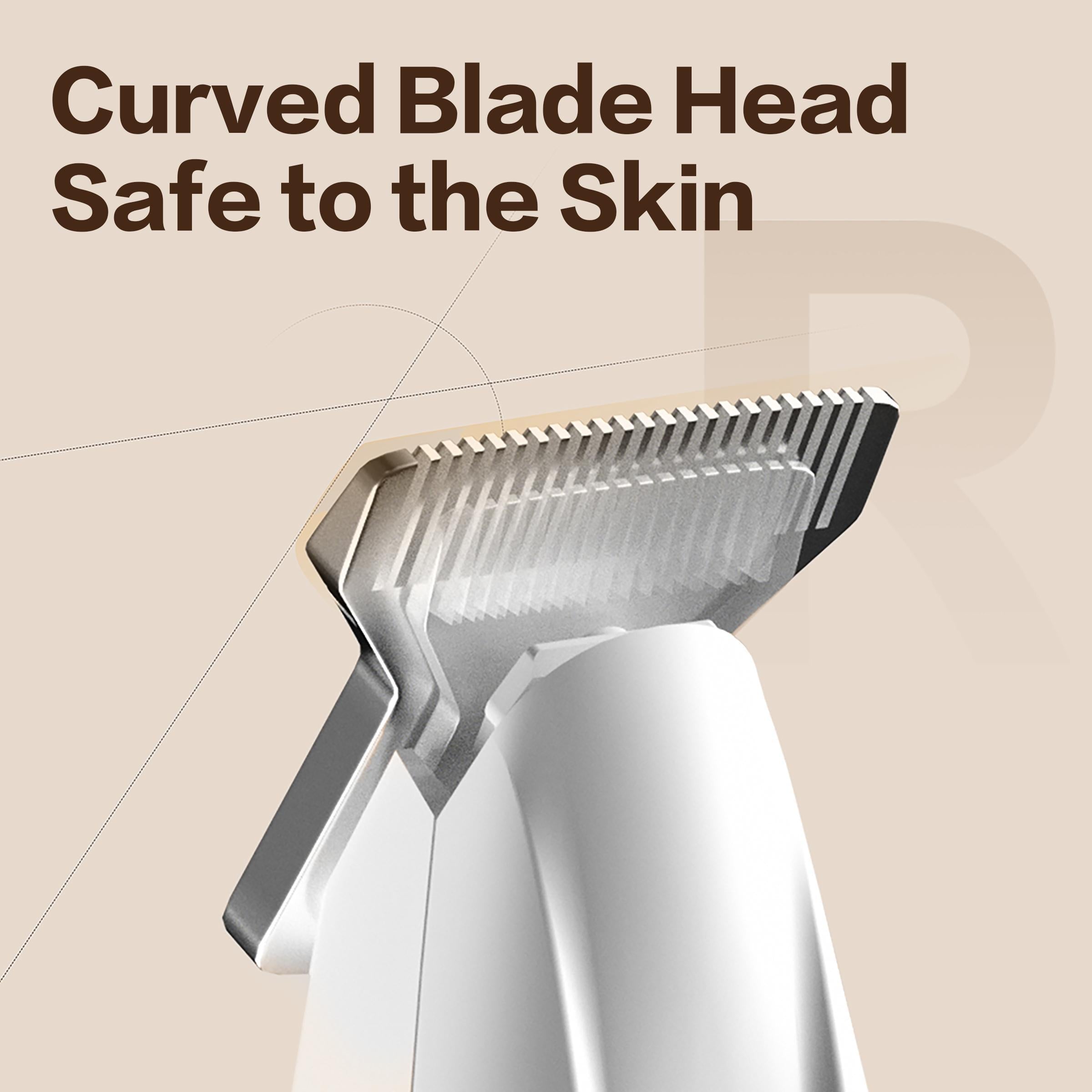 2025 New Pet Claw Trimmer 1-Pack Rechargeable Silent Pet Hair Trimmer Professional Pet Grooming Kit Cordless Waterproof LED Precision Trimming Home Pet Hair Trimmer by CJ