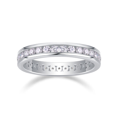 1Diamond Ring Luxury Fashion Set Moissanite Silver Ring Prohibit TikTok sales - 5 - CJ