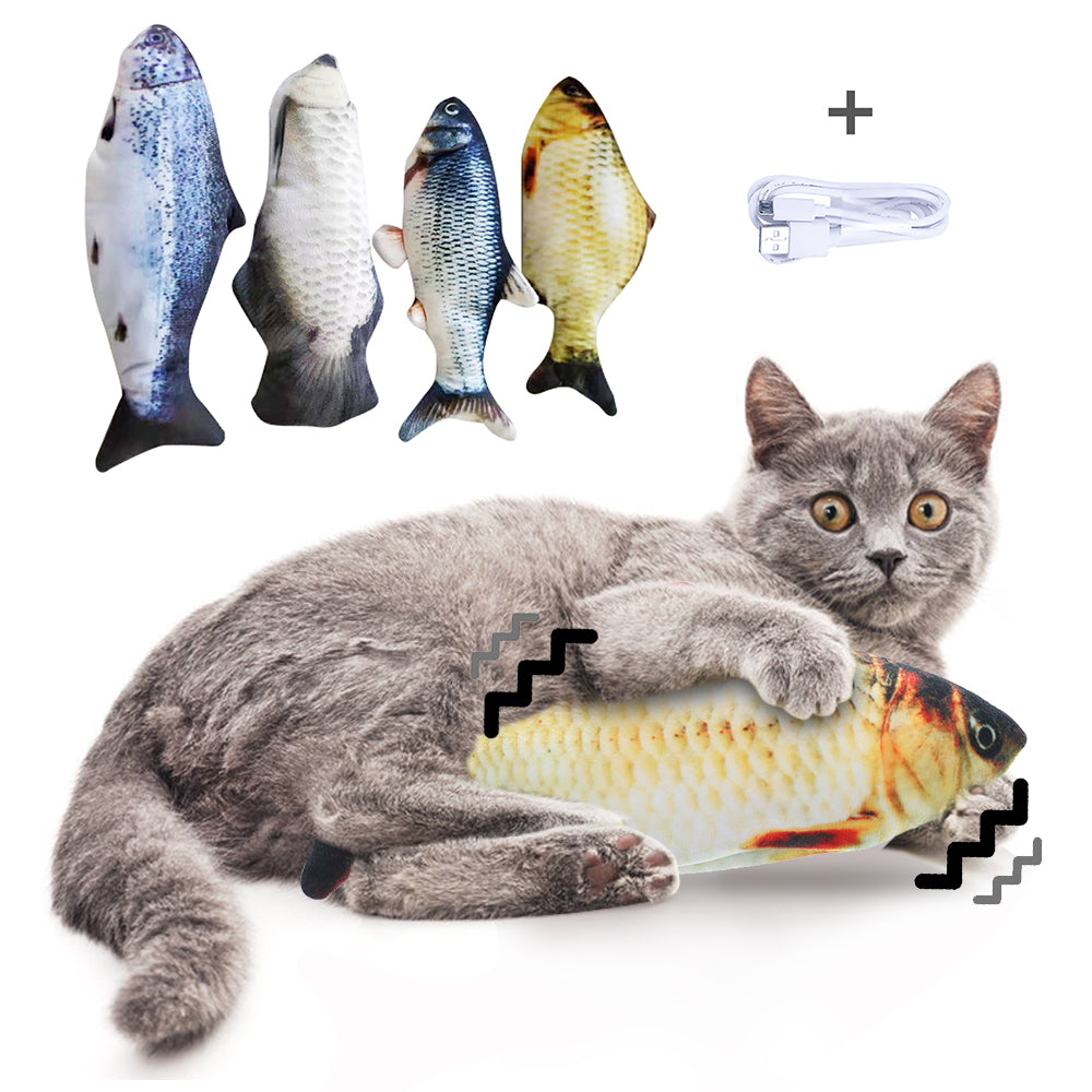 Without Cat Nip Version - Electric Jumping Fish Simulation Electric Fish Toy - 0 - CJ