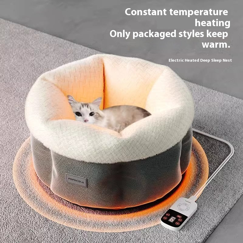 Warm Closed Winter Heating Pet Cat Intelligent Electric Heating Kennel - 0 - CJ