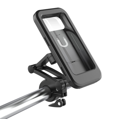 Adjustable Waterproof Bicycle Mobile Phone Holder Mount Universal Bike Motorcycle Handlebar Cell Phone Support Mount Bracket Bag - 0 - CJ