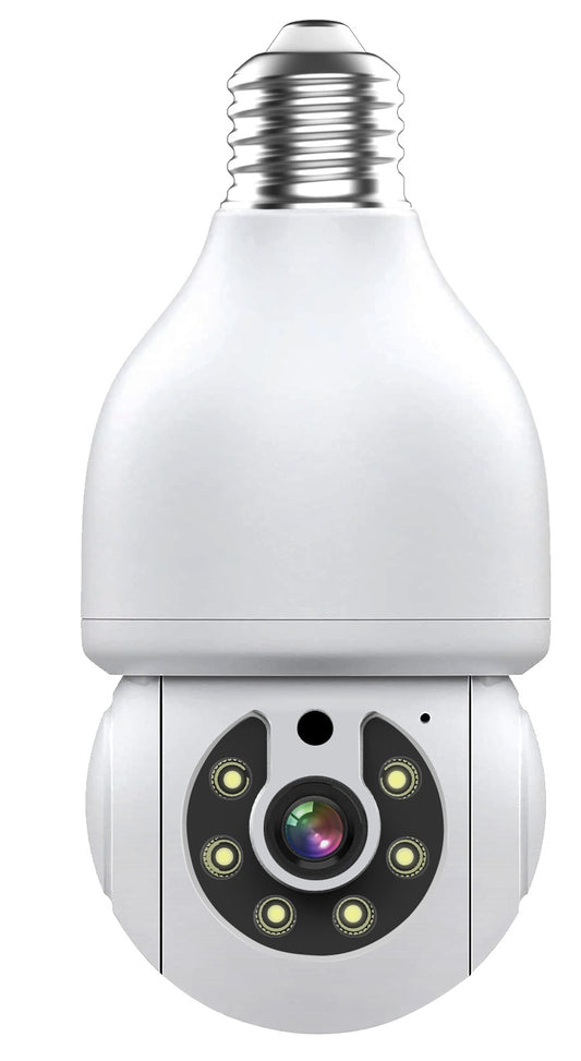 1080p Ptz E27 Socket Bulb Camera 360 Degree Cmos Sensor Network Camera Cctv Security Light Bulb Camera - 5 - CJ