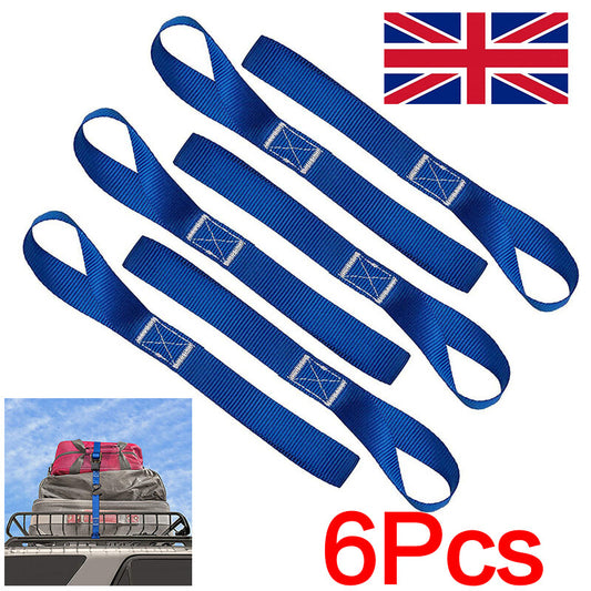 6pcs Motorcycle Motorbike Soft Loop Transport Tie Down Straps 2.5x30cm. - 5 - CJ