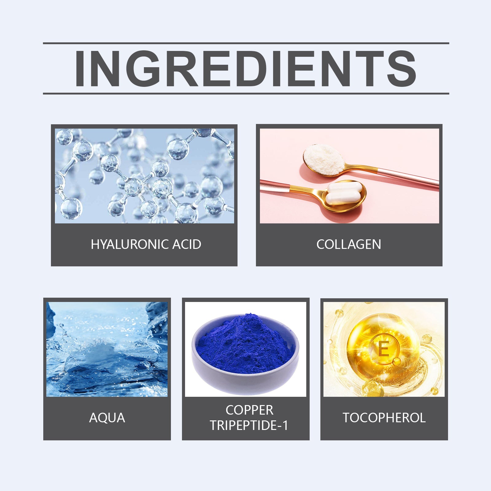 OUHOE Copper Peptide Repair Serum Hydrates, Hydrates, Firming And Firming Facial Skin With Blue Copper Peptide Serum - 5 - CJ