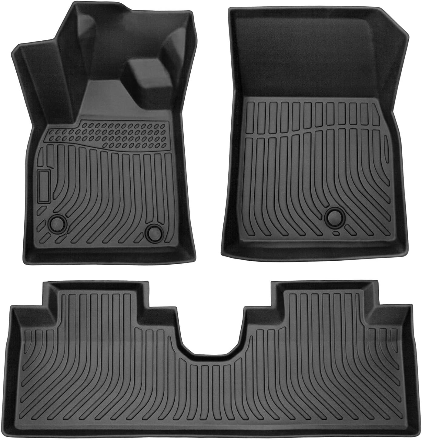 Car Floor Mats For Skoda Octavia 2021 - 2023,TPE All - Weather Floor Mats,Waterproof, Anti - Slip, Durable Interior Protection Accessories,Black - 5 - cjdropshipping