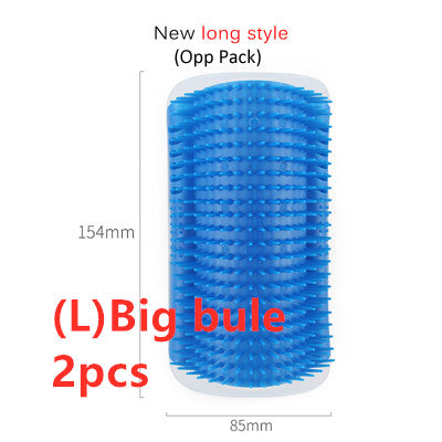 Cat Self - Grooming Brush Pet Wall Rubbing Device - 0 - CJ - Big bule 2pcs - CJJJCWMY00001 - Big bule 2pcs