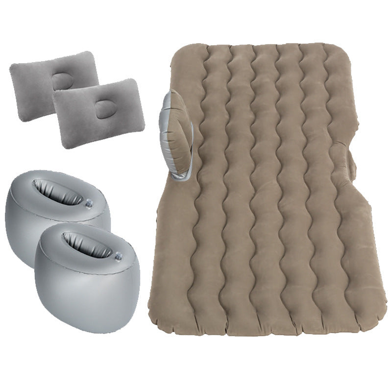 Inflatable Mattress Camping Car Air Mattress Car Travel Mattress Outdoor Car Pillow Bed - 0 - CJ - Grey - CJQCQCQC00961 - Grey