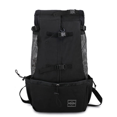 Pet Dog Carrier Bag Carrier For Dogs Backpack Out Double Shoulder Portable Travel Backpack Outdoor Dog Carrier Bag Travel - 0 - CJ - Black - XL - CJJJCWGY02426 - Black - XL