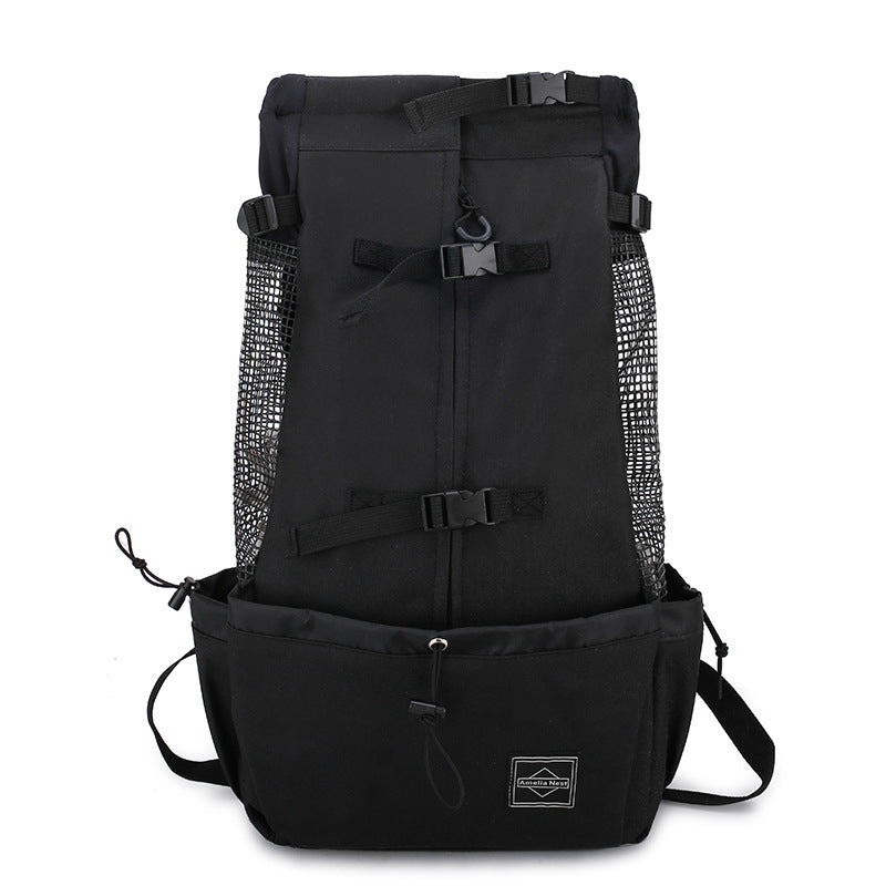 Pet Dog Carrier Bag Carrier For Dogs Backpack Out Double Shoulder Portable Travel Backpack Outdoor Dog Carrier Bag Travel - 0 - CJ - Black - XL - CJJJCWGY02426 - Black - XL