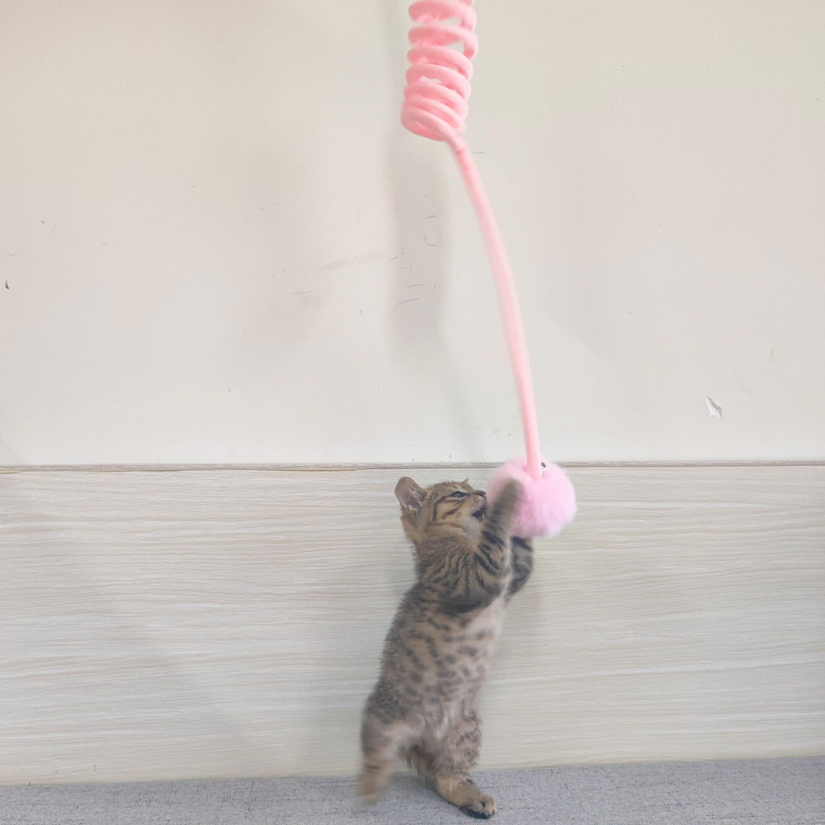 Cat Toy Self - Hi Sucker Spring Rabbit Hair Ball Interactive Play Pet Supplies Interactive Toys - 0 - CJ