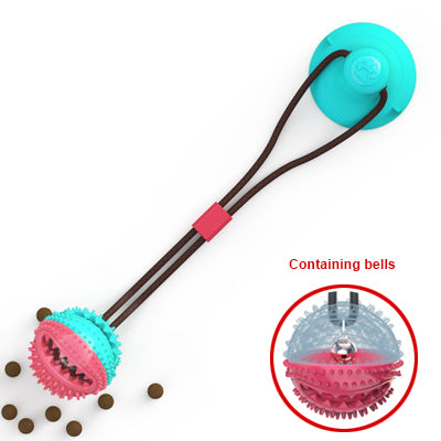 Dog Toys Silicon Suction Cup Tug Interactive Dog Ball Toy For Pet Chew Bite Tooth Cleaning Toothbrush Feeding Pet Supplies - 0 - CJ - A - CJJJCWGY03566 - A
