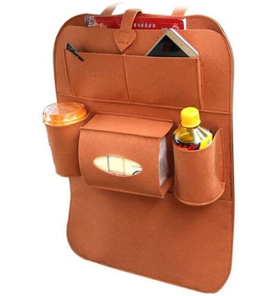 Multi - Purpose Auto Seat Organizer Bag - 0 - CJ - Brown - CJQCNBQC00007 - Brown