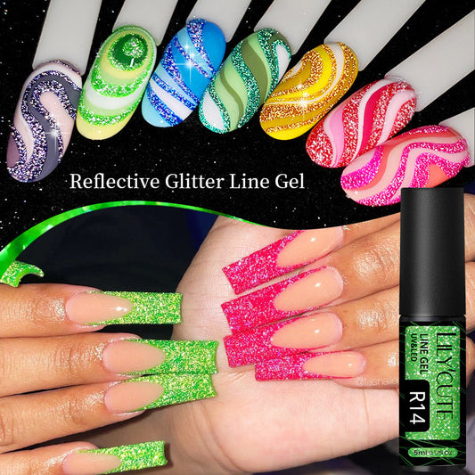 Nail Gel With A Glittery Brushed Finish And Reflective Sequins - 0 - CJ