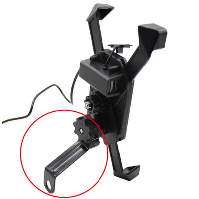 Motorcycle mobile phone holder shockproof with electric universal charger - 0 - CJ - 1style - CJSJSJSJ00452 - 1style