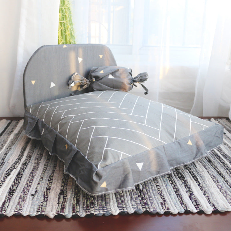 Teddy small dog pet bed - 0 - CJ - Grey - S - CJJJCWGY02558 - Grey - S