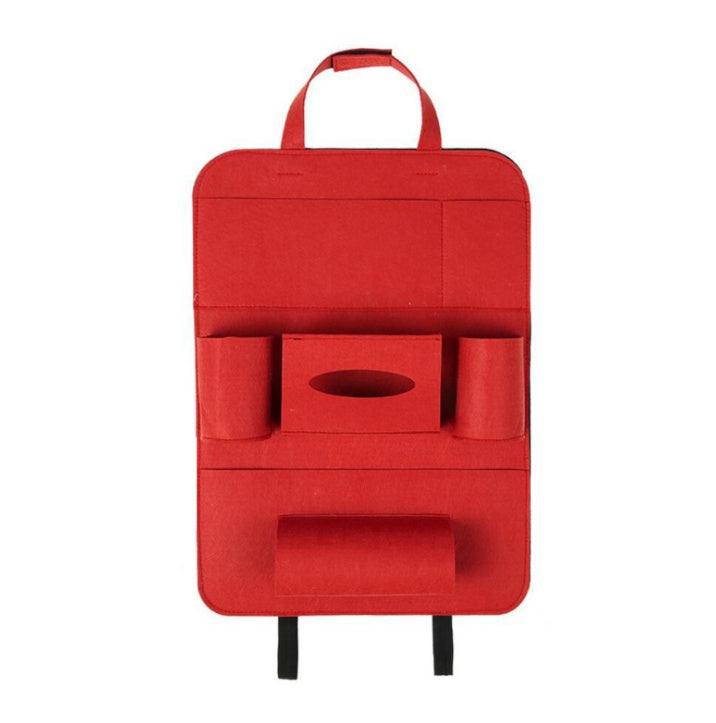 Auto Car Backseat Organizer Car - Styling Holder Multi - Pocket Seat Wool Felt Storage Multifunction Vehicle Accessories Bag - 0 - CJ - Big red - 400x550mm - CJQCNBQC00045 - Big red - 400x550mm