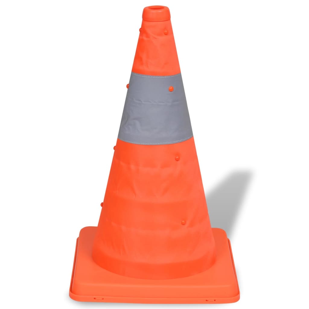 5 Pylons Traffic Cones 42 cm   Foldable Traffic Cones - 5 - CJ