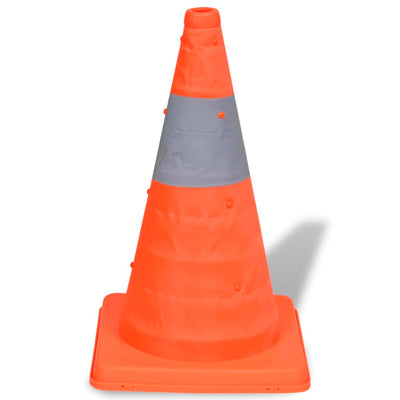 5 Pylons Traffic Cones 42 cm   Foldable Traffic Cones - 5 - CJ