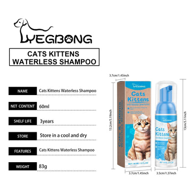 Yegebang Cat Cleaning Mousse Mild Non - irritating Pet Cleaning Foam - 5 - CJ