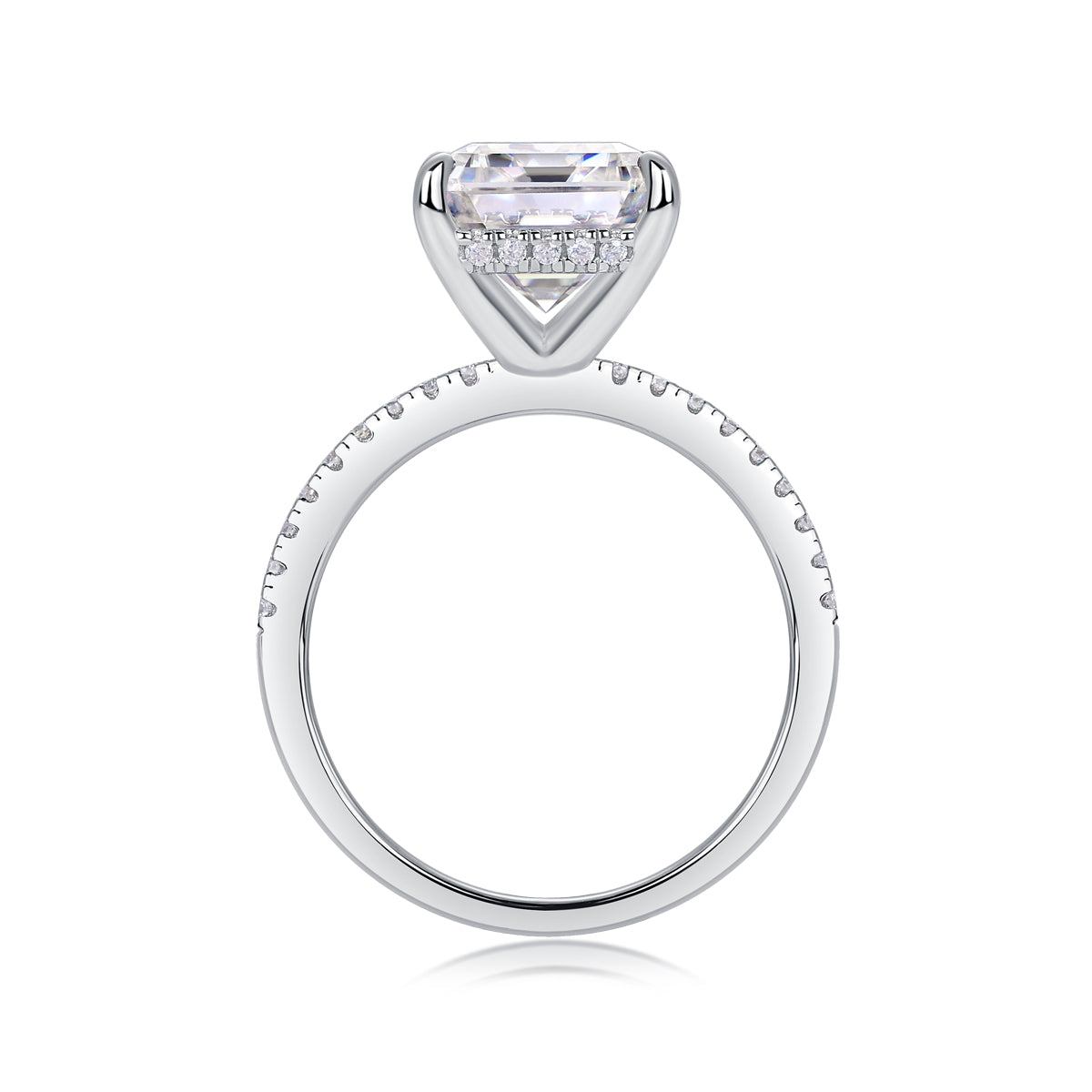 1Iridescence City - Fashionable Diamond Jewelry Set With Moissanite S925 Sterling Silver And Platinum Diamond Ring Prohibit TikTok sales - 5 - CJ