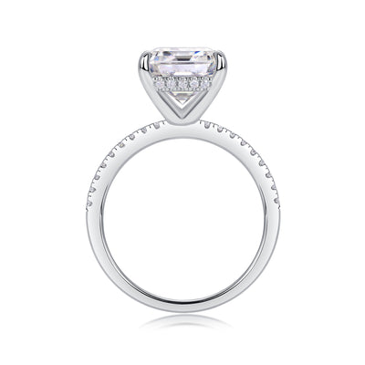 1Iridescence City - Fashionable Diamond Jewelry Set With Moissanite S925 Sterling Silver And Platinum Diamond Ring Prohibit TikTok sales - 5 - CJ