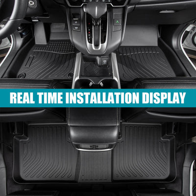 All Weather Floor Mats Liners For 2016 - 2020 Kia Optima Waterproof 3D TPE Carpet - 5 - CJ