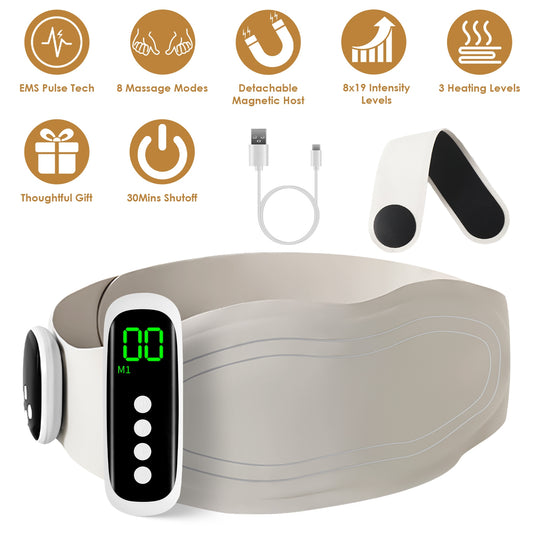 EMS Lower Back Massager Heating Pad Cordless Heating Pad For Back Belly Waist With Remote Magnetic Host 8 Modes 19 Intensity Levels 3 Heating Levels - 5 - CJ