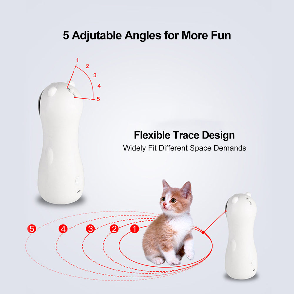 Automatic Laser Cat Toy Bear Laser Cat Toy LED Red Laser Cat Cat Toy - 0 - CJ