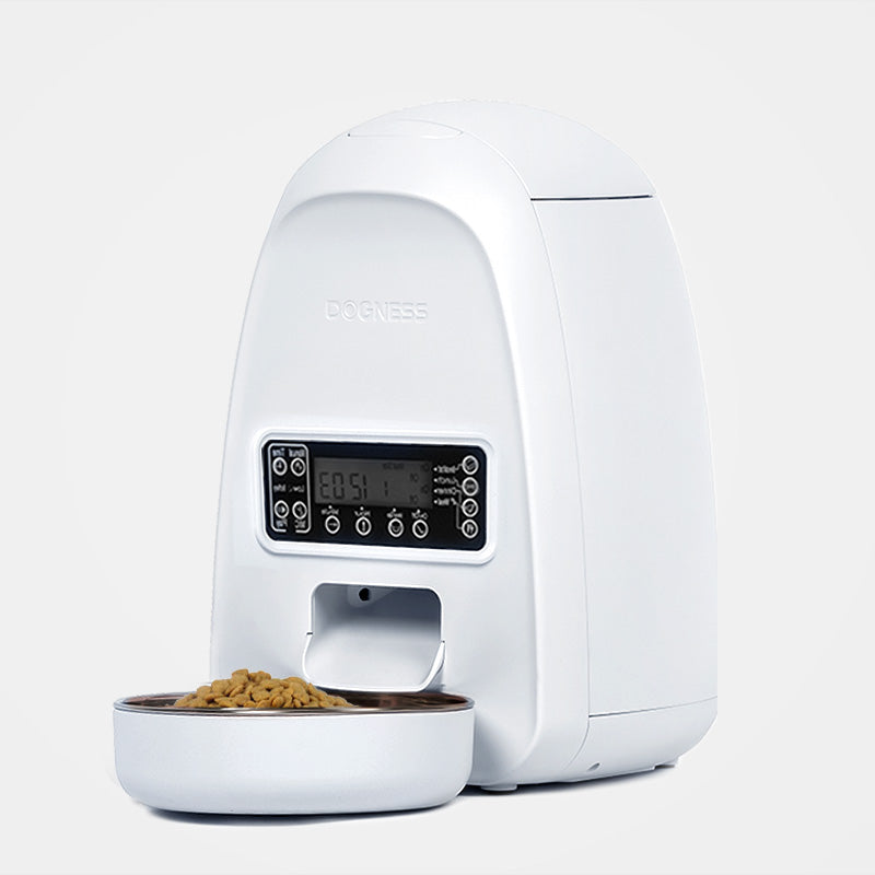 Cat Automatic Feeder Intelligent Dog Timing Ration Cat Food - 0 - CJ - White - US - CJMY100850601AZ