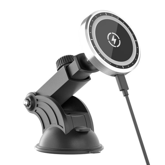 Compatible with Apple, Magnetic Wireless Car Charger for iPhone 12 Pro Max Mini Car Airvent Dashboard Mount Magnet Phone Holder Stand & Fast Charger - 0 - CJ
